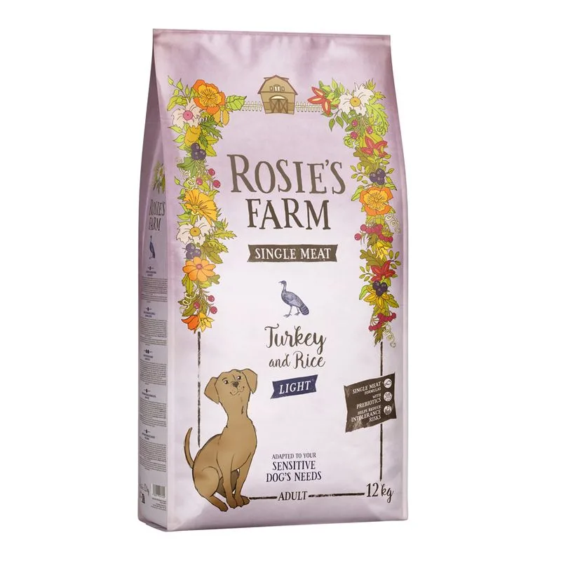 Rosie's Farm Single Meat Light Tacchino con riso Crocchette per cane