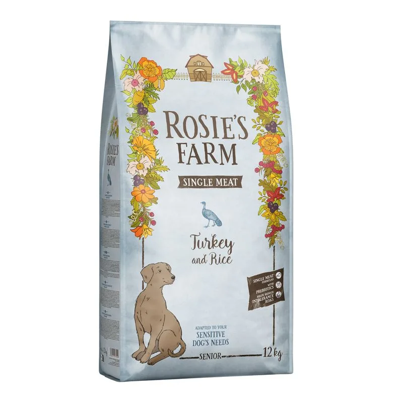 Rosie's Farm Single Meat Senior Tacchino con riso Crocchette per cane