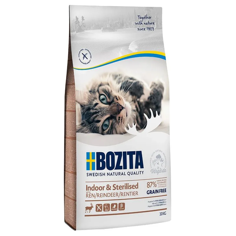 Bozita Indoor & Sterilised Renna Senza Cereali (Set %: 2 x 10 kg)