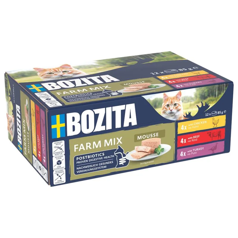 Bozita Mousse 12 x 85 g (Farm Mix)