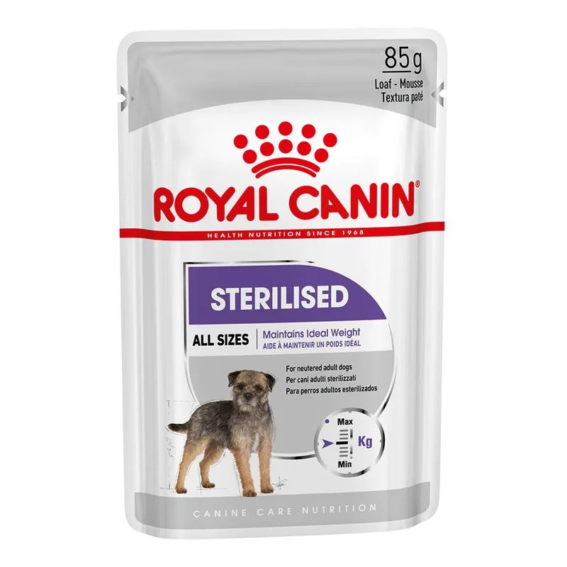Royal Canin Sterilised Paté umido per cani (Set %: 48 x 85 g)