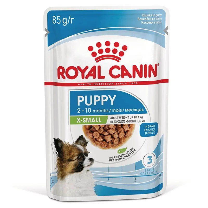 Royal Canin X-Small Puppy in salsa (Set %: 48 x 85 g)