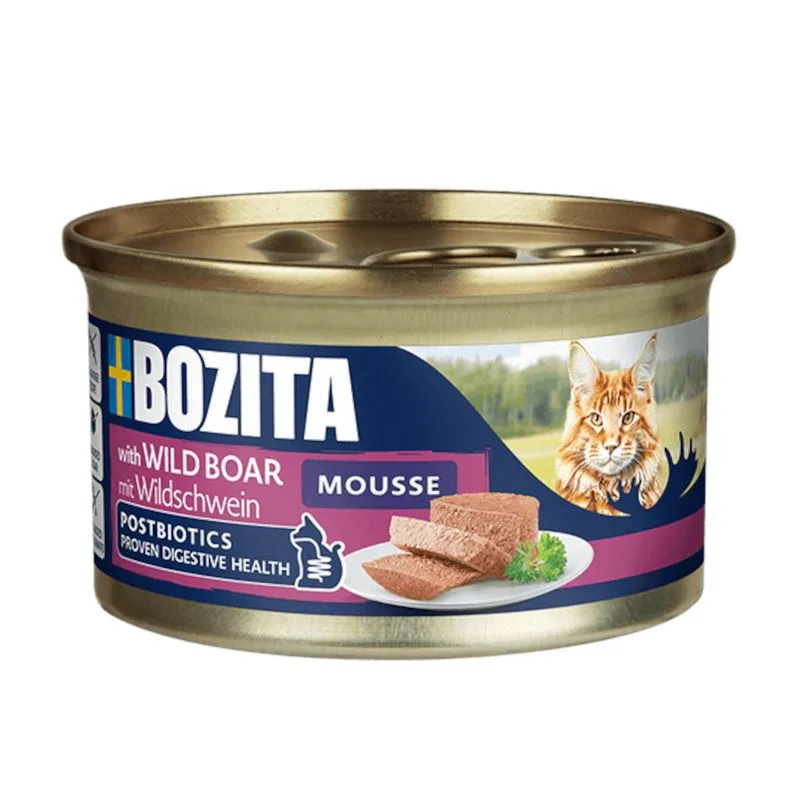 Bozita Mousse Postbiotics 12 x 85 g (Cinghiale)
