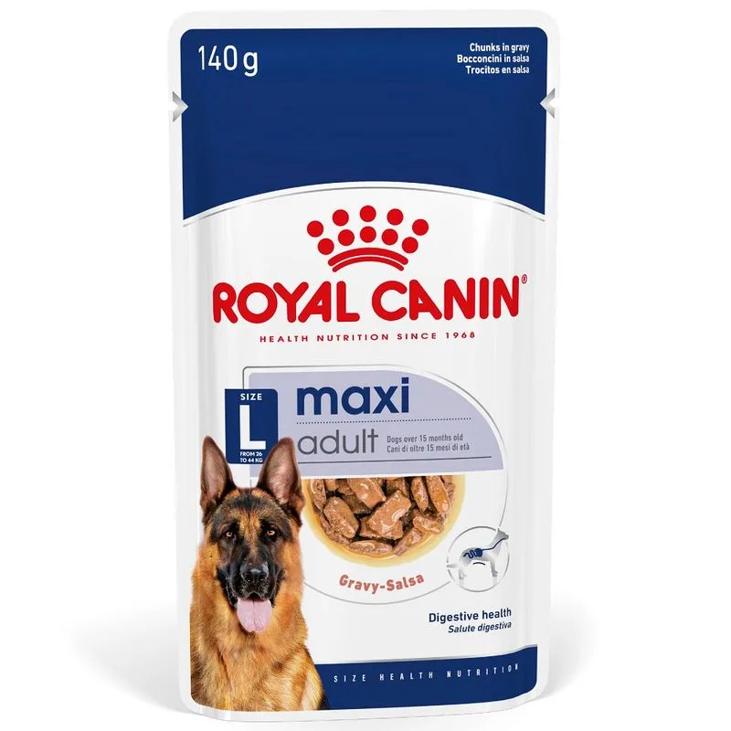 Royal Canin Maxi Adult umido in salsa per cane (Set %: 40 x 140 g)