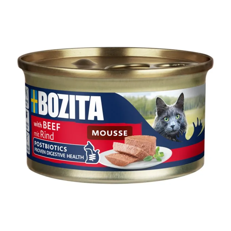 Bozita Mousse Postbiotics 12 x 85 g (Manzo)