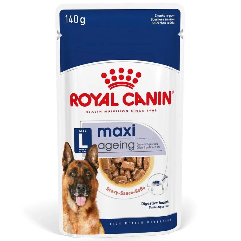 Royal Canin Maxi Ageing umido in salsa per cane (Set %: 40 x 140 g)