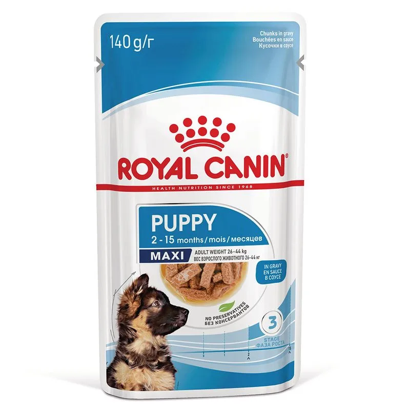 Royal Canin Maxi Puppy umido in salsa per cane (Set %: 40 x 140 g)