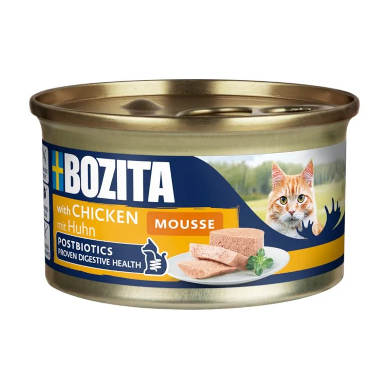 Bozita Mousse Postbiotics 12 x 85 g (Pollo)
