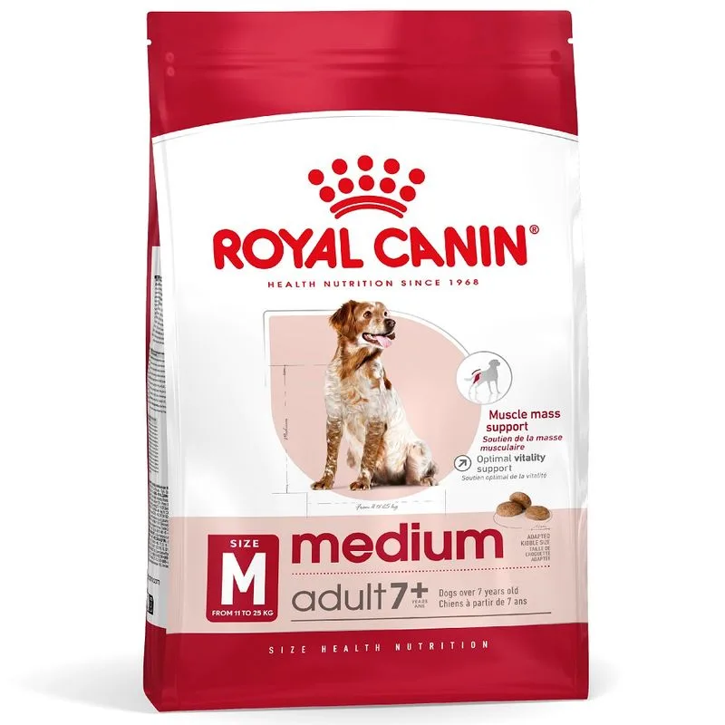 Royal Canin Medium Adult 7+ Crocchette per cane (Set %: 2 x 15 kg)