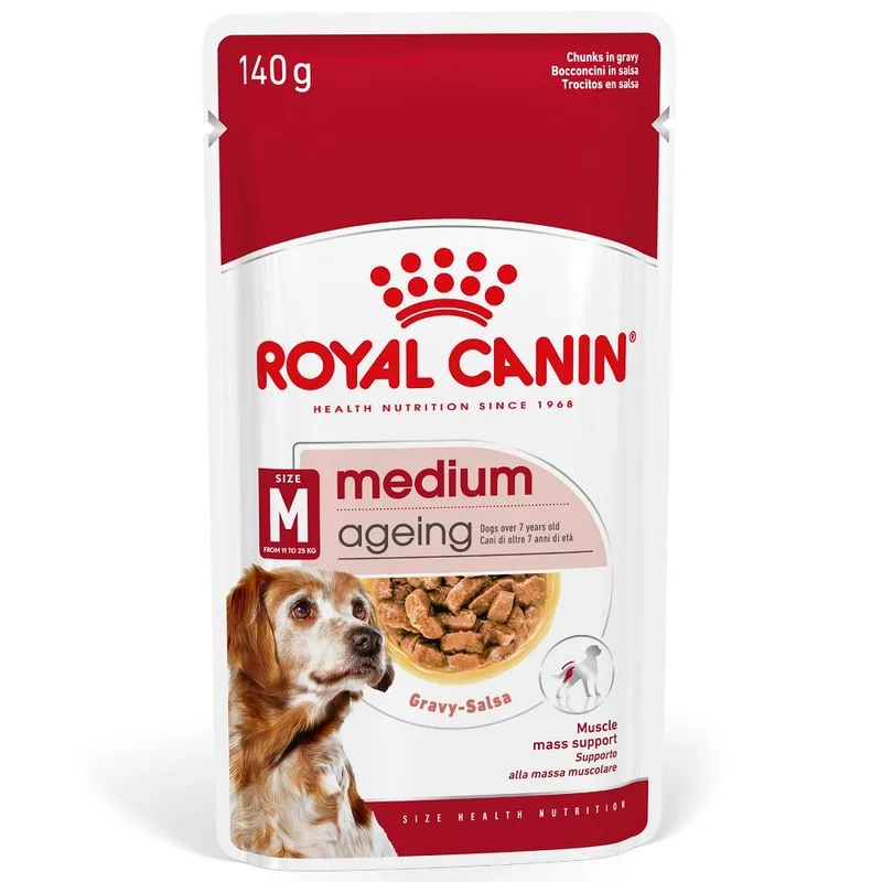 Royal Canin Medium Ageing umido in salsa per cane (Set %: 40 x 140 g)