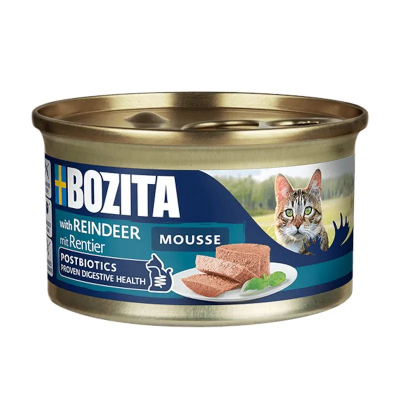 Bozita Mousse Postbiotics 12 x 85 g (Renna)