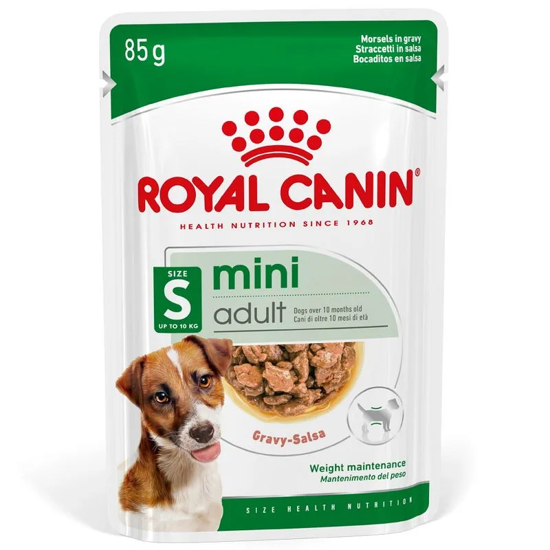 Royal Canin Mini Adult umido in salsa per cane (Set %: 48 x 85 g)