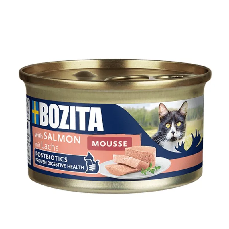 Bozita Mousse Postbiotics 12 x 85 g (Salmone)