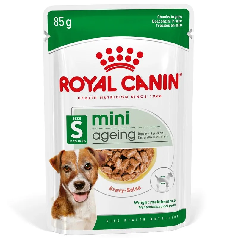 Royal Canin Mini Ageing umido in salsa per cane (Set %: 48 x 85 g)