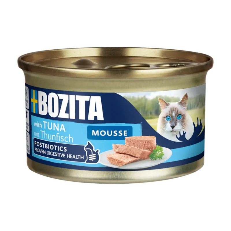 Bozita Mousse Postbiotics 12 x 85 g (Tonno)