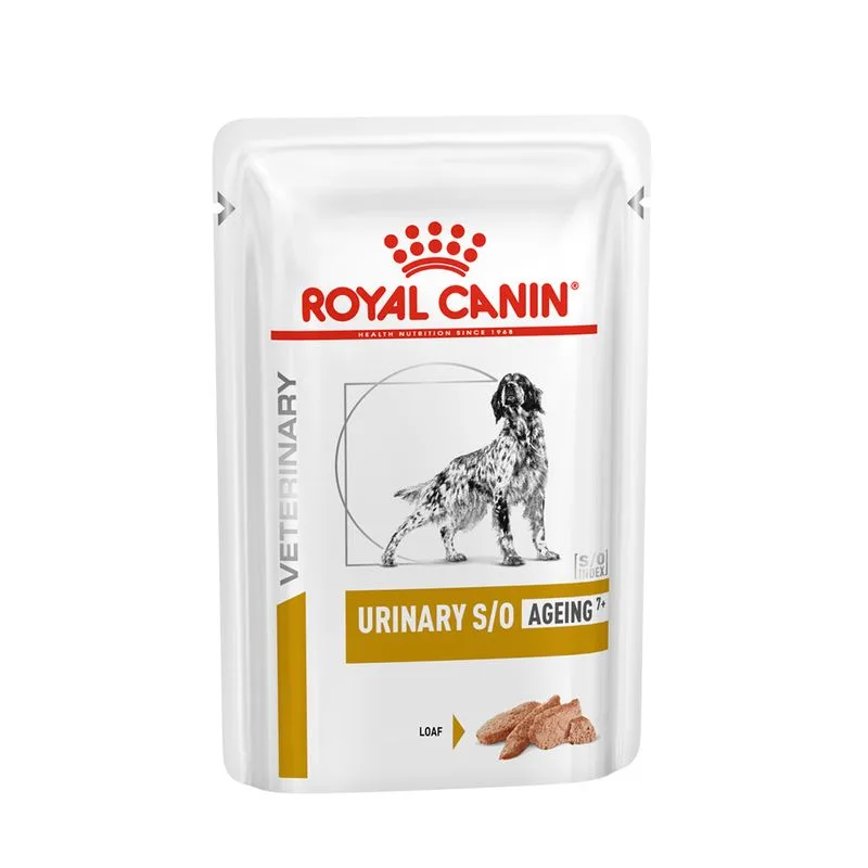 Royal Canin Urinary S/O Ageing 7+ Veterinary Patè umido per cane (Set %: 48 x 85 g)