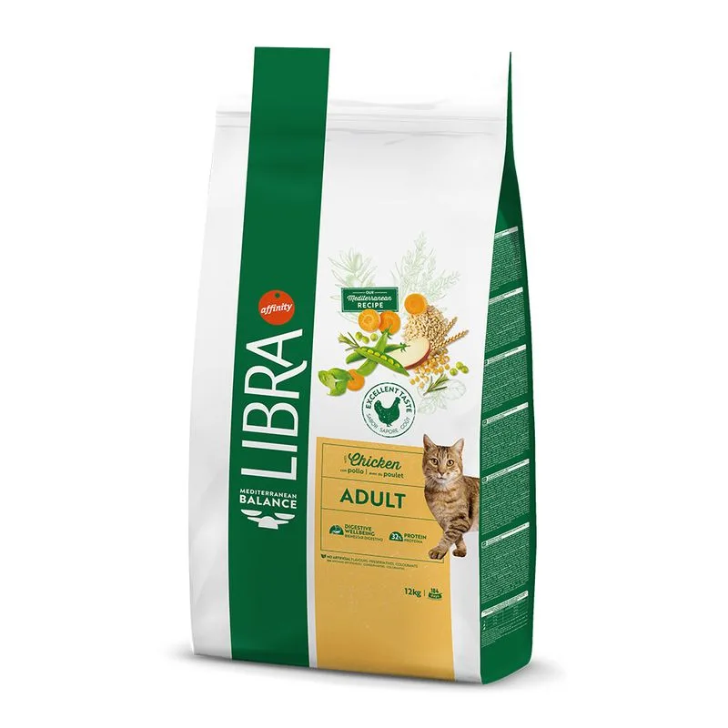 Libra Adult con Pollo Crocchette per gatto (Set %: 2 x 12 kg)