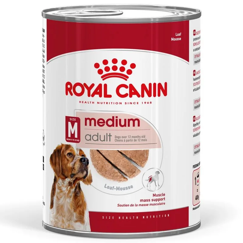 Royal Canin Medium Adult Paté umido per cane (Set %: 48 x 410 g)