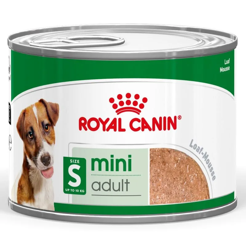 Royal Canin Mini Adult Paté umido per cane (Set %: 48 x 195 g)