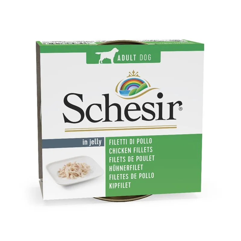 Schesir 6 x 150 g Alimento umido per cani (Pollo)