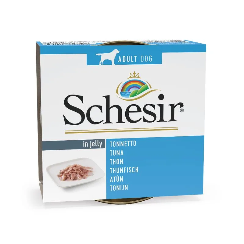 Schesir 6 x 150 g Alimento umido per cani (Tonno)
