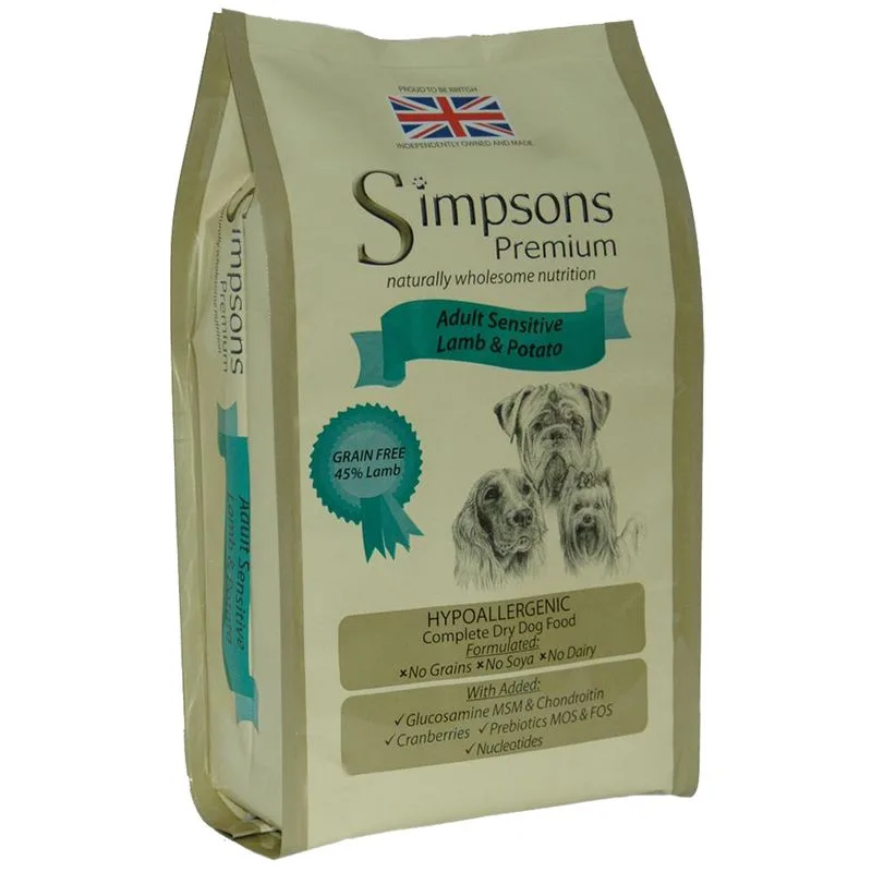 Simpsons Premium Sensitive Adult Agnello e Patate (Set %: 2 x 12 kg)
