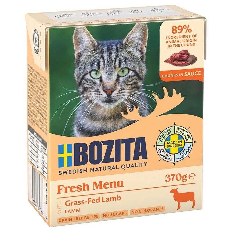 Bozita Tetra Bocconcini in salsa 24 x 370 g Umido per gatto (Agnello)