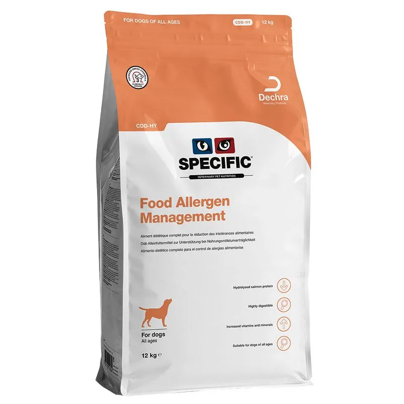 Specific Dog CDD - HY Food Allergy Management (Set %: 2 x 12 kg)