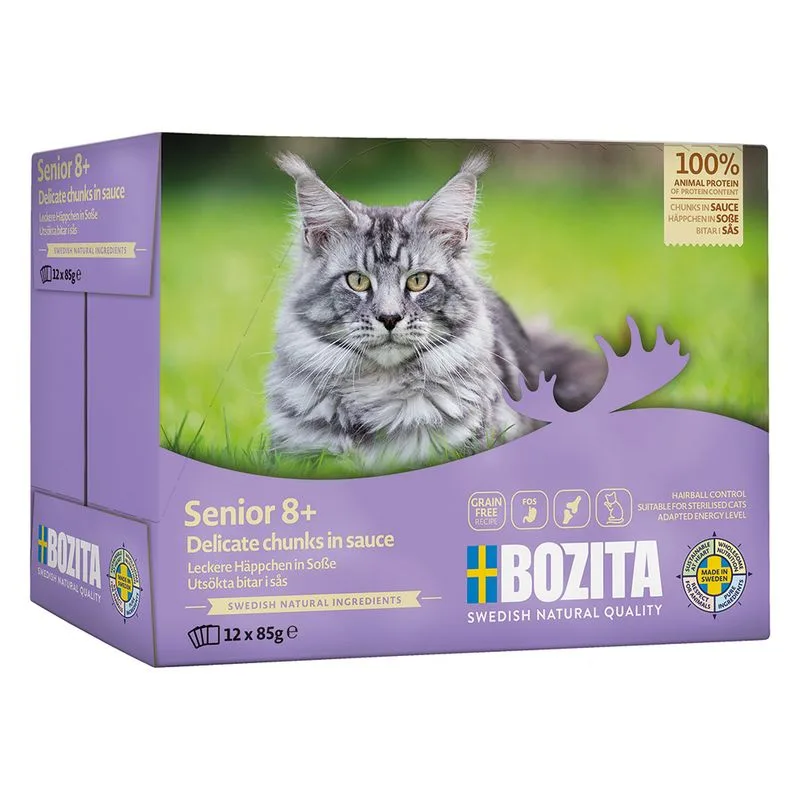 Multipack risparmio! 24 x 85 g  Bozita Bocconcini in salsa Senior