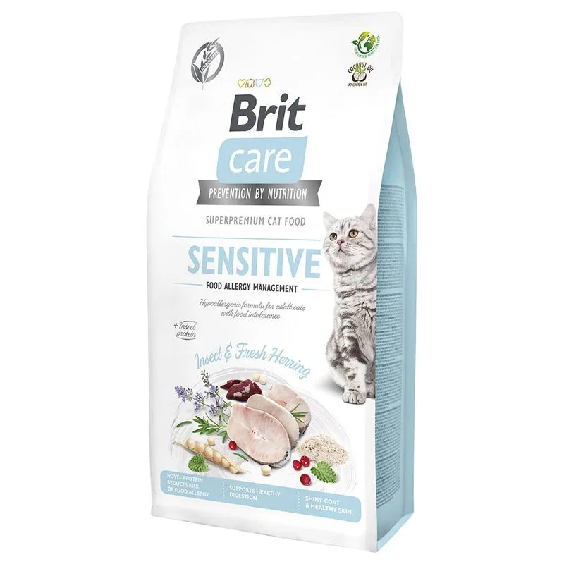 Brit Care Grain-Free Sensitive Insect Food Allergy Management per gatti