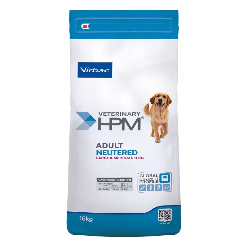 Virbac Veterinary HPM Adult Dog Neutered Large & Medium (16 kg)