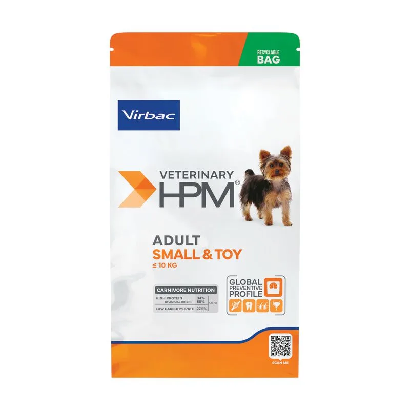 Virbac Veterinary HPM Adult Dog Small & Toy (Set%: 2 x 7 kg)