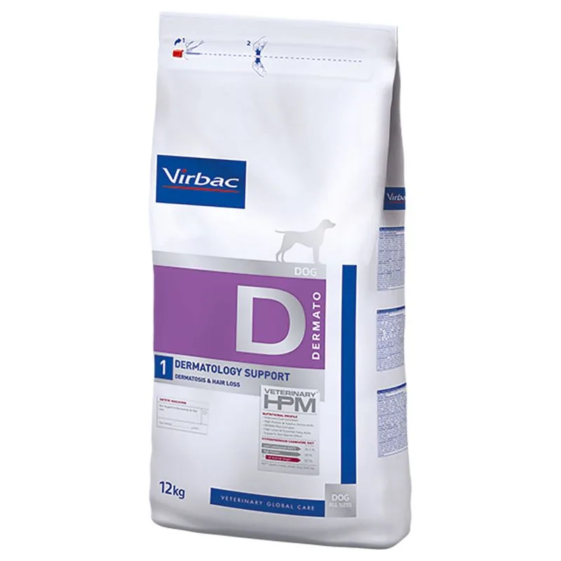Virbac Veterinary HPM Dermatology Support D1 (Set %: 2 x 12 kg)