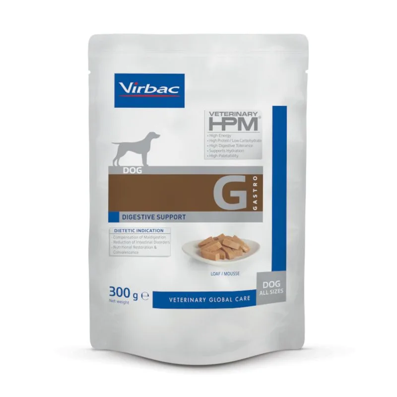 Virbac Veterinary HPM Dog Gastro Digestive Support (Set %: 18 x 300 g)