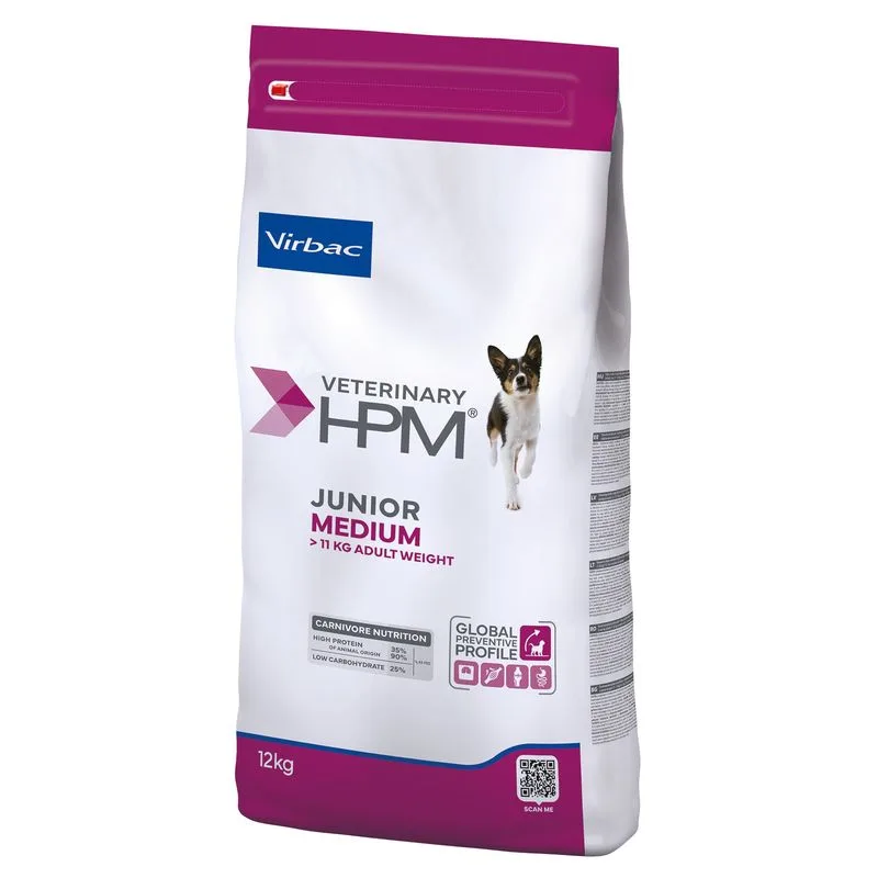 Virbac Veterinary HPM Junior Dog Special Medium (Set %: 2 x 12 kg)