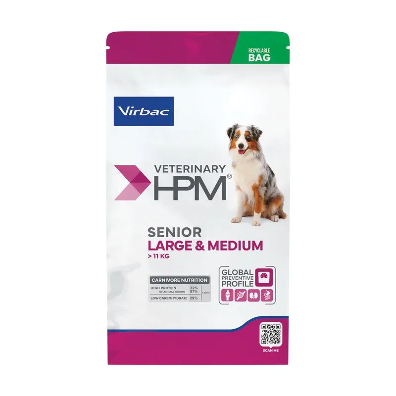 Virbac Veterinary HPM Senior Dog Large & Medium (Set %: 2 x 12 kg)
