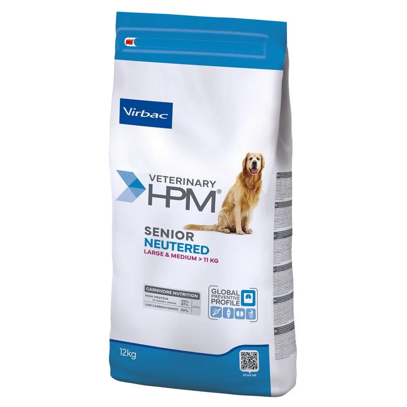 Virbac Veterinary HPM Senior Dog Neutered Large & Medium (Set %: 2 x 12 kg)