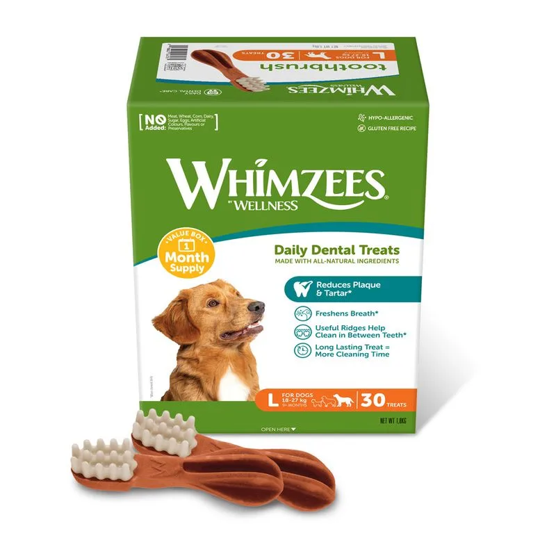 Whimzees by Wellness Monthly Toothbrush Box (Set %: 2 x tg L)