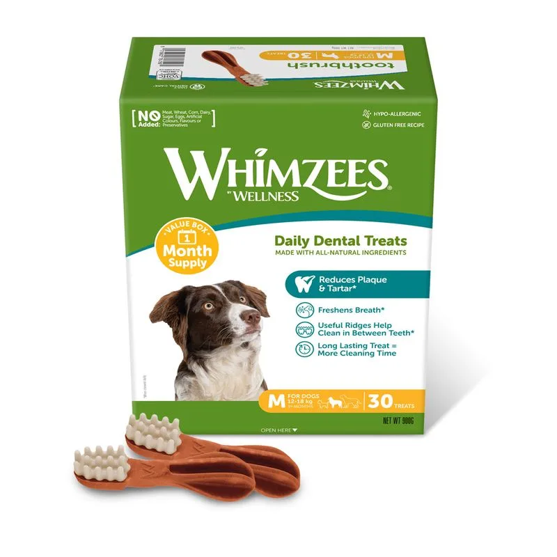 Whimzees by Wellness Monthly Toothbrush Box (Set %: 2 x tg M)