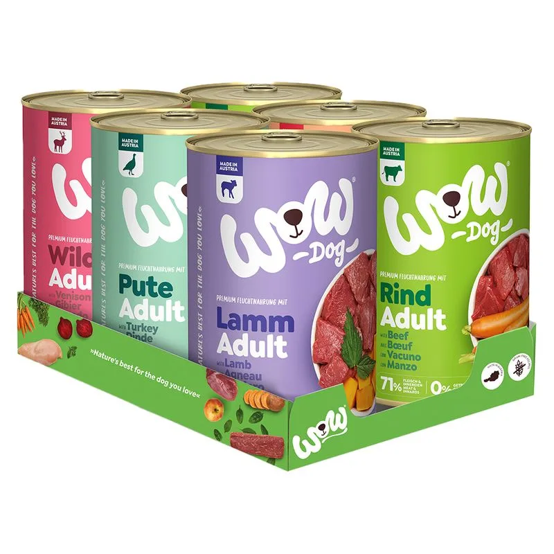 WOW Adult 24 x 400 g Alimento umido per cani