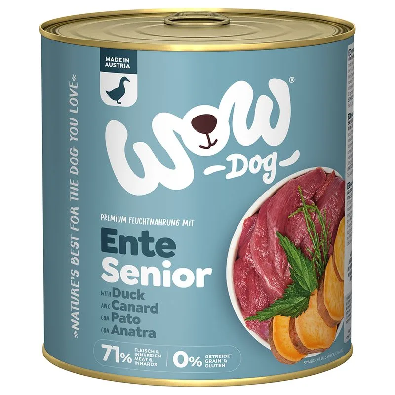 WOW Senior 24 x 800 g Alimento umido per cane