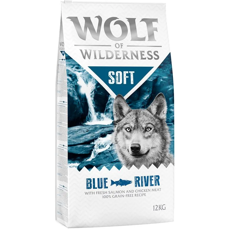 Wolf of Wilderness Soft - Blue River Salmone Crocchette per cani (Set %: 2 x 12 kg)