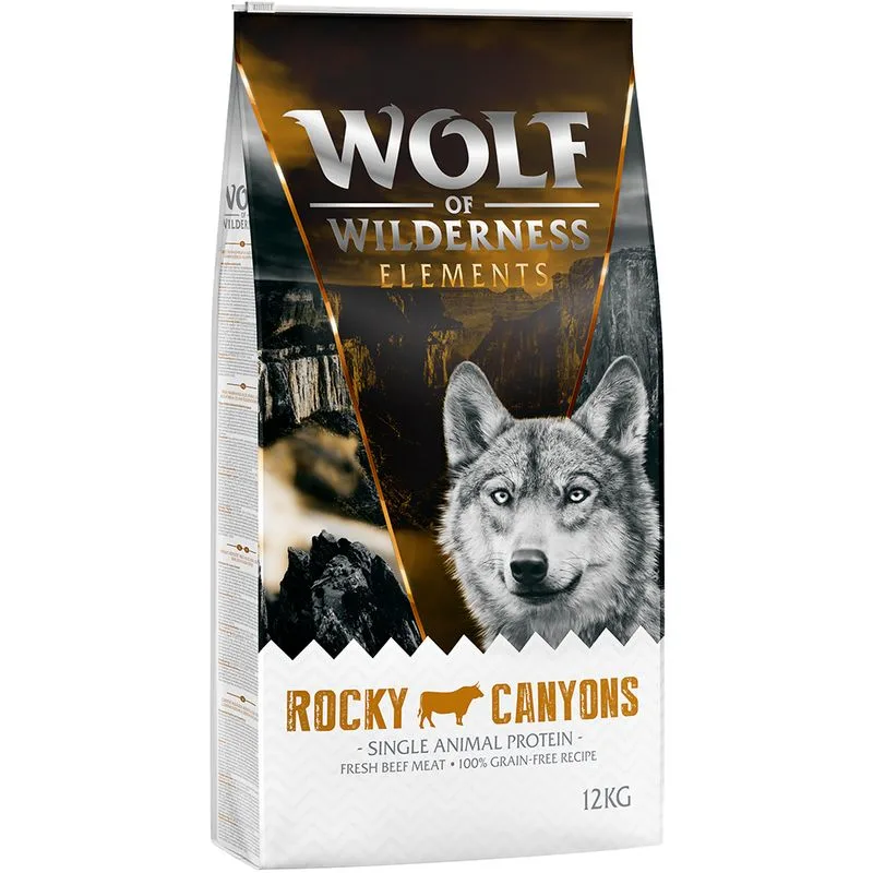 Wolf of Wilderness Manzo Monoprotein "Rocky Canyons" (Set %: 2 x 12 kg)