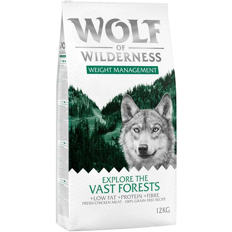 Wolf of Wilderness "Explore The Vast Forests" - Weight Management (Set %: 2 x 12 kg)