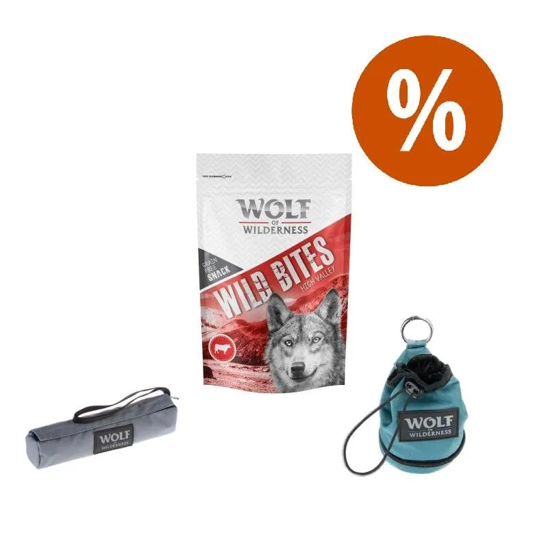 Set Wolf of Wilderness: snack, borsa portasnack e dummy