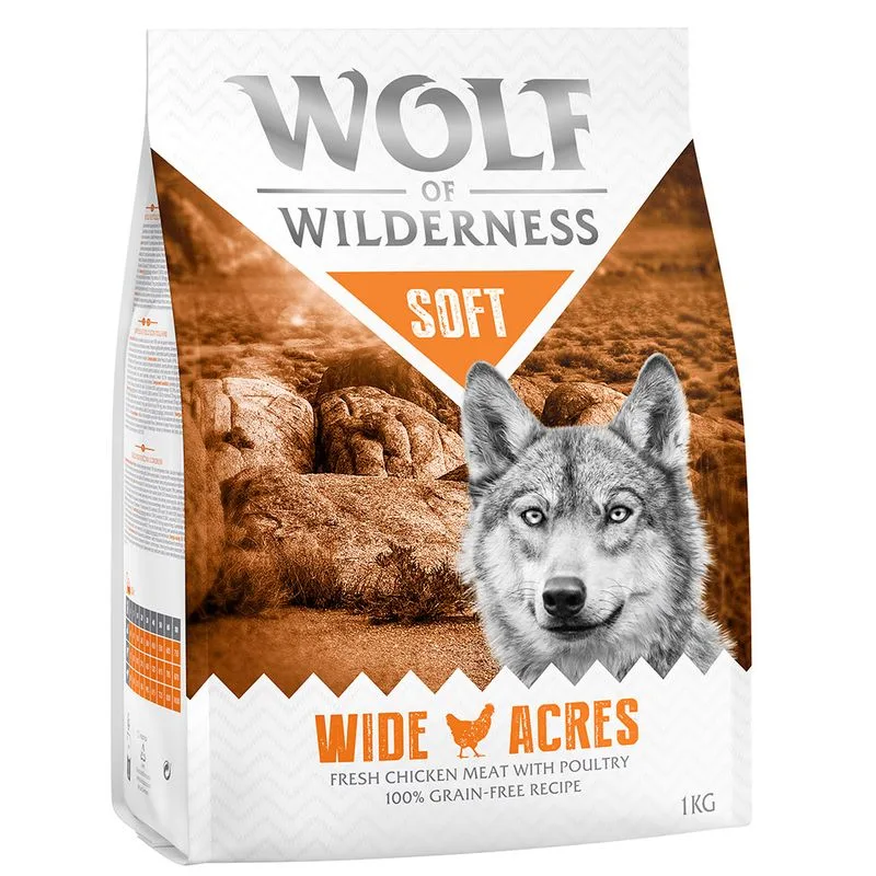 Wolf of Wilderness Soft - Wide Acres Pollo Crocchette per cani (5 kg (5 x 1 kg))