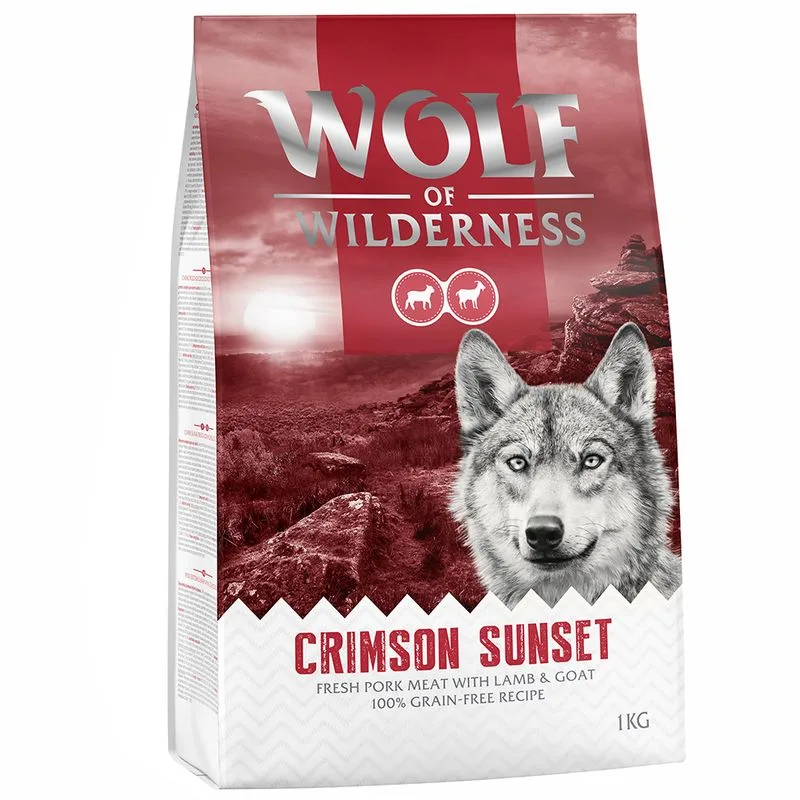 Wolf of Wilderness "Crimson Sunset" - Agnello & Capra (5 kg (5 x 1 kg))