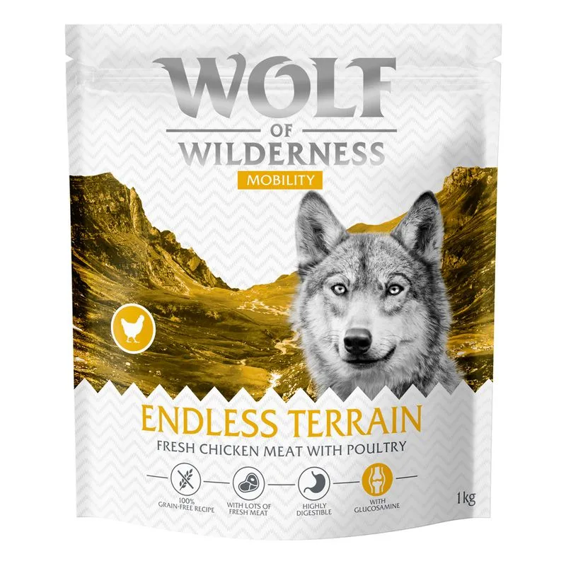 Wolf of Wilderness "Explore The Endless Terrain" - Mobility (4 kg (4 x 1 kg) - NUOVA RICETTA!)