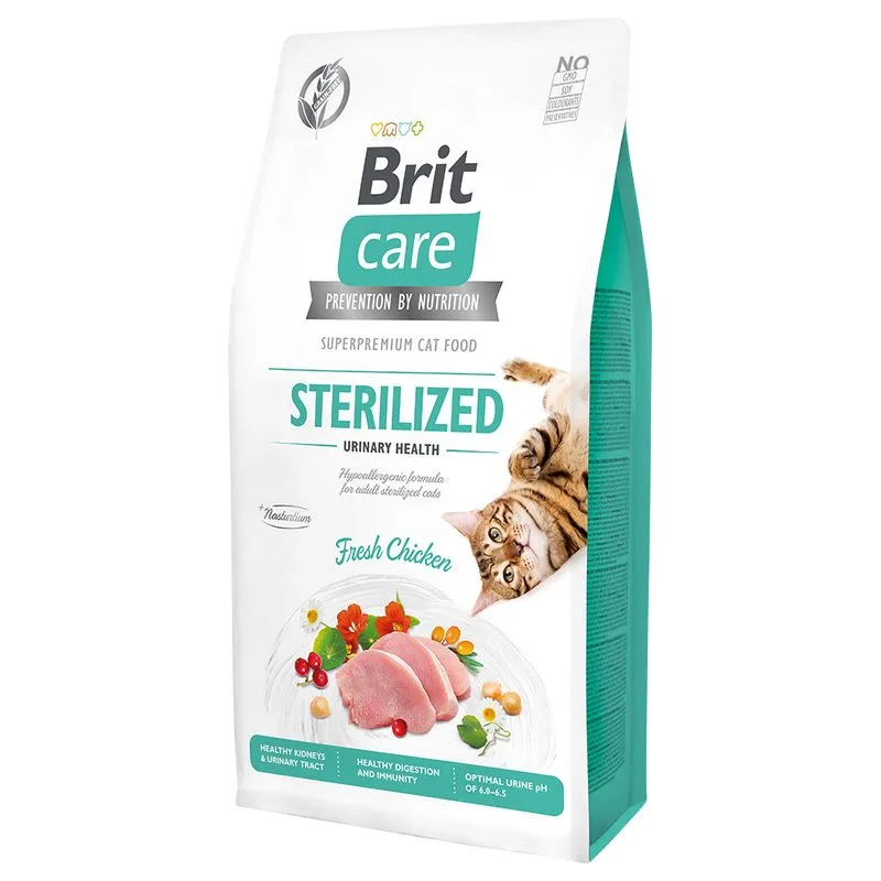 Multipack risparmio! 2 x 7 kg Brit Care Grain-Free Crocchette per gatti (Sterilized Urinary Health)