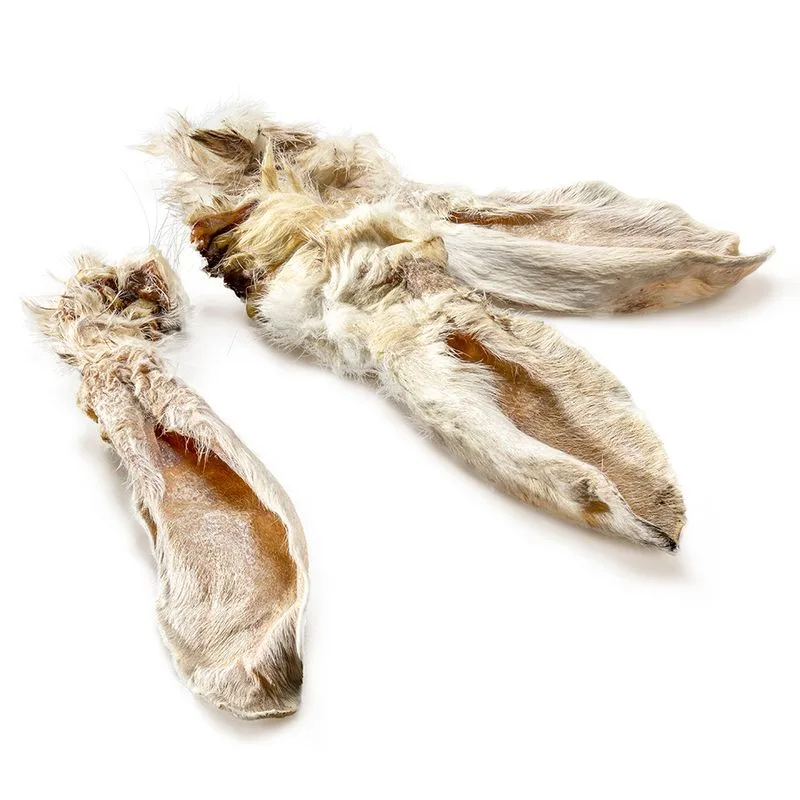 Wolf of Wilderness "Meadow Grounds" Orecchie di coniglio con pelo (200 g (10 pz))